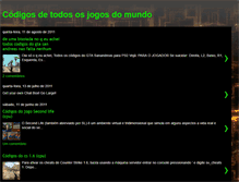 Tablet Screenshot of codigosdetodososjogosmundo.blogspot.com