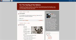 Desktop Screenshot of healingofthenations.blogspot.com