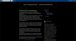 Desktop Screenshot of lederreparatur.blogspot.com