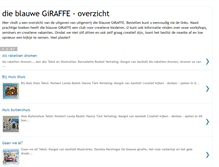 Tablet Screenshot of die-blauwe-giraffe-overzicht.blogspot.com