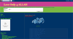 Desktop Screenshot of loveonly4allah.blogspot.com