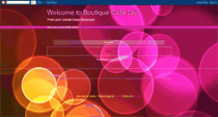 Desktop Screenshot of boutiquecallalily.blogspot.com