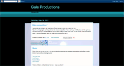 Desktop Screenshot of galeproductions.blogspot.com