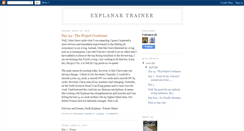 Desktop Screenshot of explanar-trainer.blogspot.com