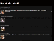 Tablet Screenshot of cielo-desnutricioninfantil.blogspot.com