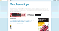 Desktop Screenshot of geschenkekompass.blogspot.com