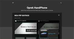 Desktop Screenshot of oprekhp.blogspot.com