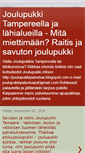 Mobile Screenshot of joulupukki-tampereella.blogspot.com