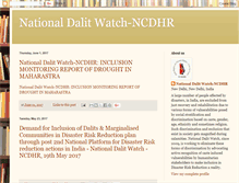 Tablet Screenshot of nationaldalitwatch-ncdhr.blogspot.com