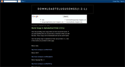 Desktop Screenshot of downloadtelugusongs3.blogspot.com