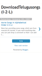 Mobile Screenshot of downloadtelugusongs3.blogspot.com