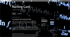 Desktop Screenshot of nursingtocare.blogspot.com