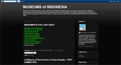 Desktop Screenshot of museumsofindonesia.blogspot.com