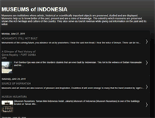 Tablet Screenshot of museumsofindonesia.blogspot.com