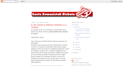 Desktop Screenshot of gaztekomunistakbizkaia.blogspot.com