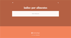 Desktop Screenshot of indice-por-alimentos.blogspot.com