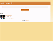 Tablet Screenshot of allahnamesart.blogspot.com