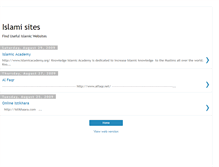 Tablet Screenshot of islami-websites.blogspot.com