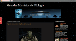 Desktop Screenshot of grandesmisteriosdaufologia.blogspot.com