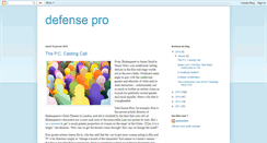 Desktop Screenshot of defense-pro.blogspot.com