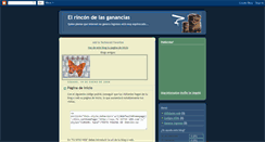 Desktop Screenshot of elrincondelasganancias.blogspot.com