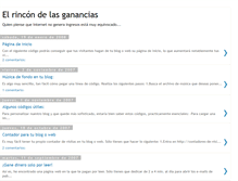 Tablet Screenshot of elrincondelasganancias.blogspot.com
