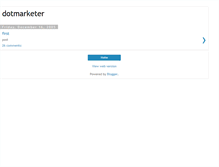 Tablet Screenshot of dotmarketer.blogspot.com