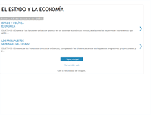 Tablet Screenshot of estadoeconomia.blogspot.com