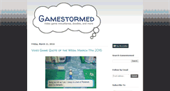 Desktop Screenshot of gamestormed.blogspot.com