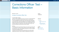 Desktop Screenshot of correctionsofficertest.blogspot.com