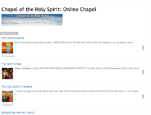 Tablet Screenshot of chapelholyspirit.blogspot.com