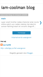 Mobile Screenshot of iam-coolman.blogspot.com