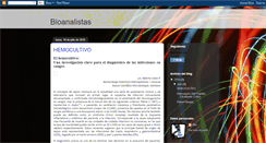 Desktop Screenshot of bioanalistas1.blogspot.com