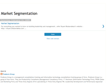 Tablet Screenshot of market-segment.blogspot.com