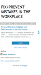Mobile Screenshot of mistakesdeficienciesworkplace.blogspot.com