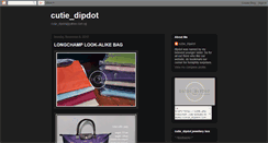 Desktop Screenshot of cutiedipdot.blogspot.com