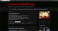 Desktop Screenshot of lebensmittelkrieg.blogspot.com