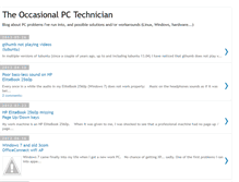 Tablet Screenshot of occasionaltechnician.blogspot.com