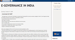 Desktop Screenshot of indiaegov.blogspot.com