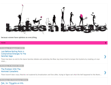 Tablet Screenshot of ladiesinleague.blogspot.com