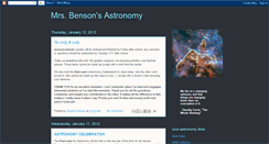 Desktop Screenshot of bensonastronomy.blogspot.com