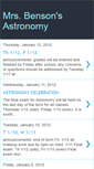 Mobile Screenshot of bensonastronomy.blogspot.com