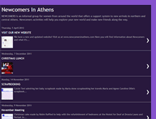 Tablet Screenshot of newcomersinathens.blogspot.com