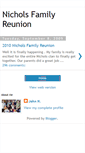 Mobile Screenshot of nicholsfamilyreunion.blogspot.com