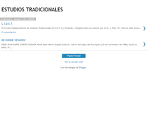 Tablet Screenshot of estudiostradicionales.blogspot.com