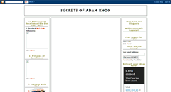 Desktop Screenshot of adam-khoo-secrets.blogspot.com