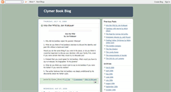 Desktop Screenshot of clymerbookblog.blogspot.com