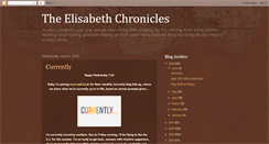 Desktop Screenshot of elisabethchronicles.blogspot.com