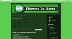 Desktop Screenshot of blogaodofilomena.blogspot.com