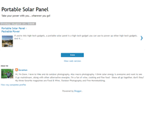 Tablet Screenshot of portablesolarpanelpower.blogspot.com